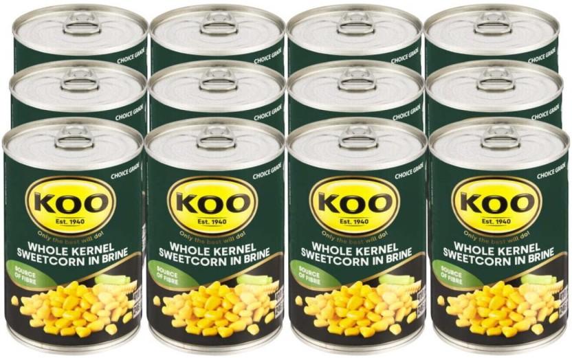 Koo Whole Kernel Corn (410 g, Pack of 12)