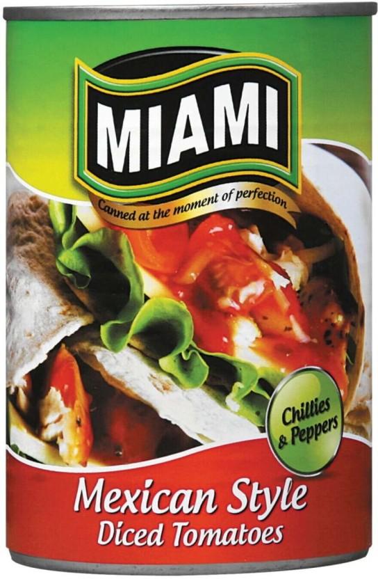 Miami Mexican Style Peeled Diced Tomatoes Vegetables (410 g)