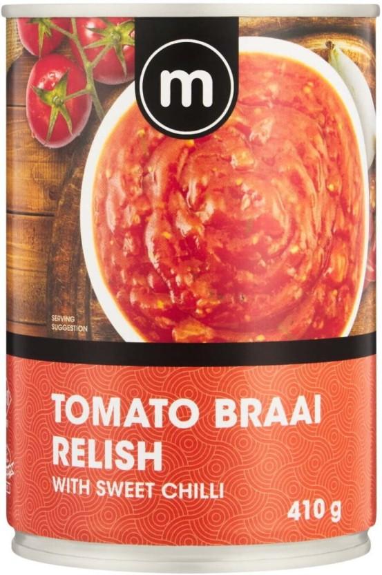 M Tomato Braai Relish With Sweet Chilli Vegetables (410 g, Pack of 6)