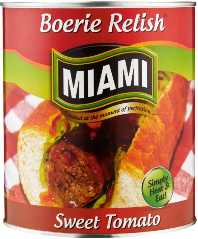 Miami Boerie Relish Vegetables (3200 g, Pack of 6)