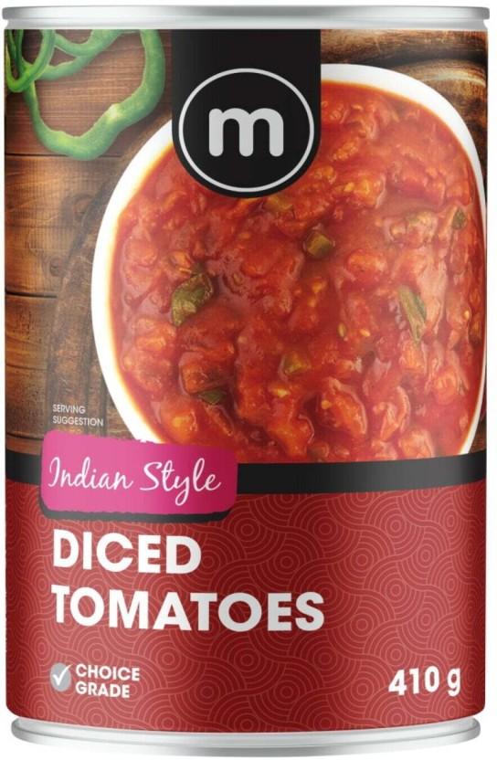 M Indian Style Diced Tomatoes Vegetables (410 g)