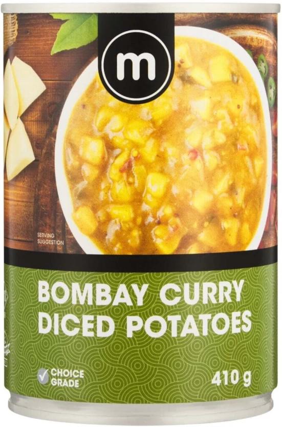 M Bombay Curry Diced Potatoes Vegetables (410 g, Pack of 6)