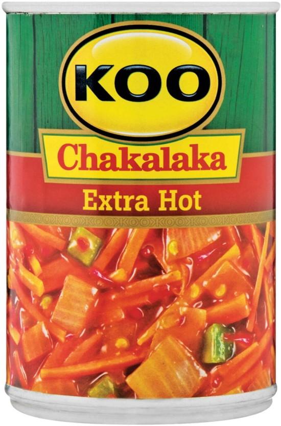 Koo Chakalaka Extra Hot Vegetables (410 g, Pack of 12)