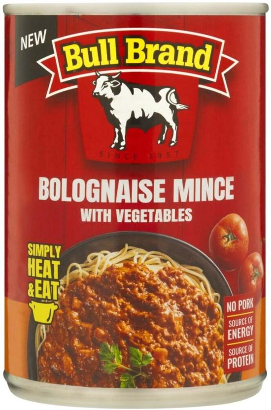 Bull Brand Bolognaise Mince With Vegetables Vegetables (400 g, Pack of 6)