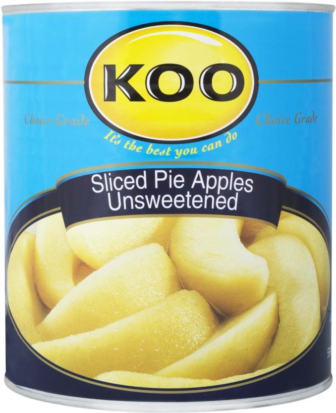 Koo Sliced Pie Apples Unsweetened Fruits (2840 g)