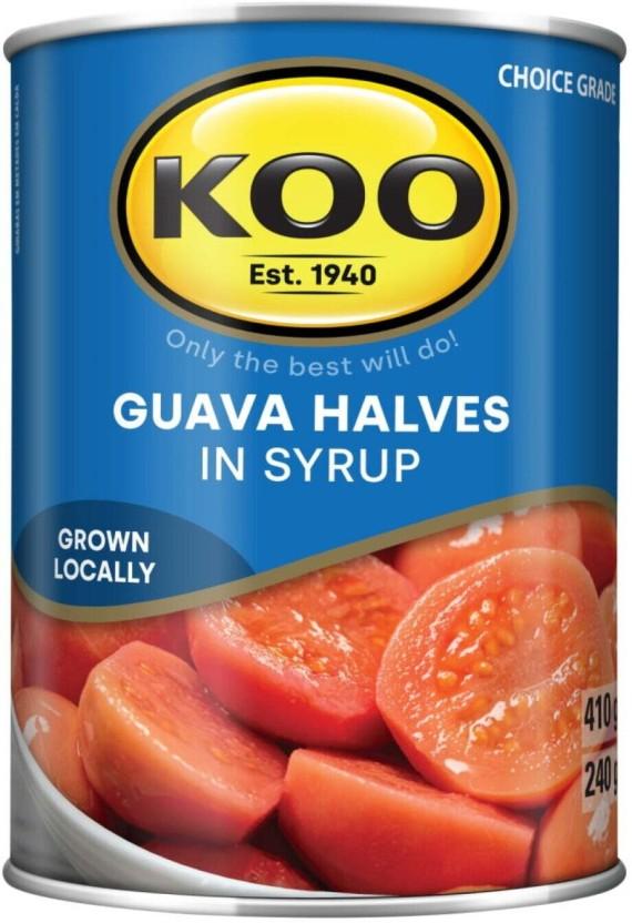 KOO Gauva Halves Fruits (410 g, Pack of 6)