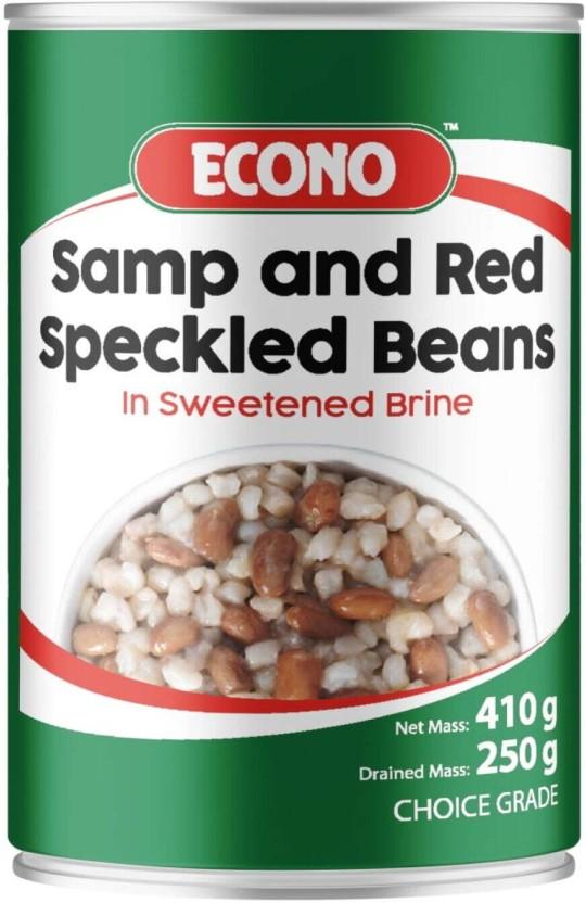 Econo Samp and Red Speckled in Sweetened Brine Beans (410 g, Pack of 6)