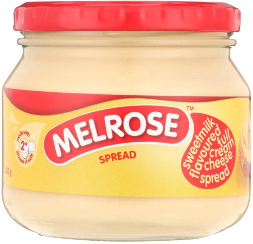 Melrose Sweetmilk Flavoured Full Cream Cheese Spread 250 g (Pack of 6)