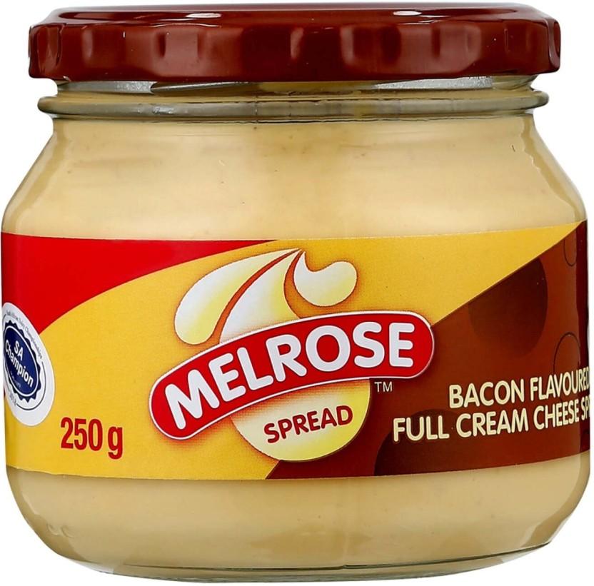 Melrose Bacon Flavoured Full Cream Cheese Spread 250 g (Pack of 6)