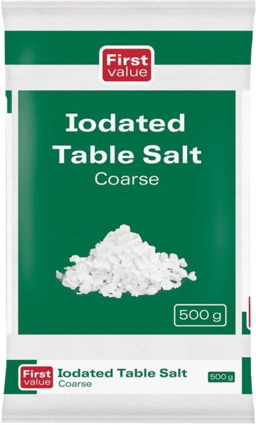 FIRST VALUE Coarse Iodized Salt (500 g)