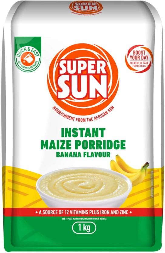 Supersun Instant Maize Porridge Banana Flavour Box (1 kg)