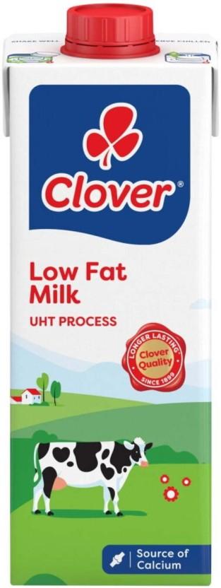 Clover Low Fat Milk Long Life, Plain Flavour (1 L)