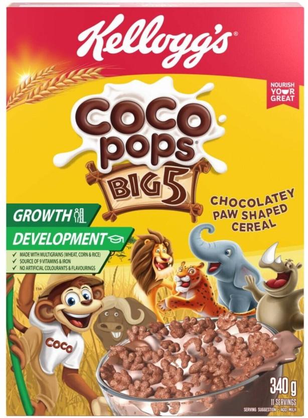 Kellogg's Coco Pops Big 5 Cereal Box (340 g)
