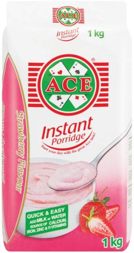 Ace Instant Porridge Strawberry Pouch (10 x 1 kg)