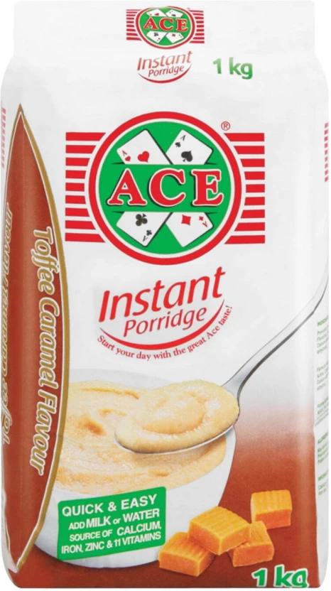 Ace Instant Porridge Toffee Caramel Flavour Pouch (10 x 1 kg)