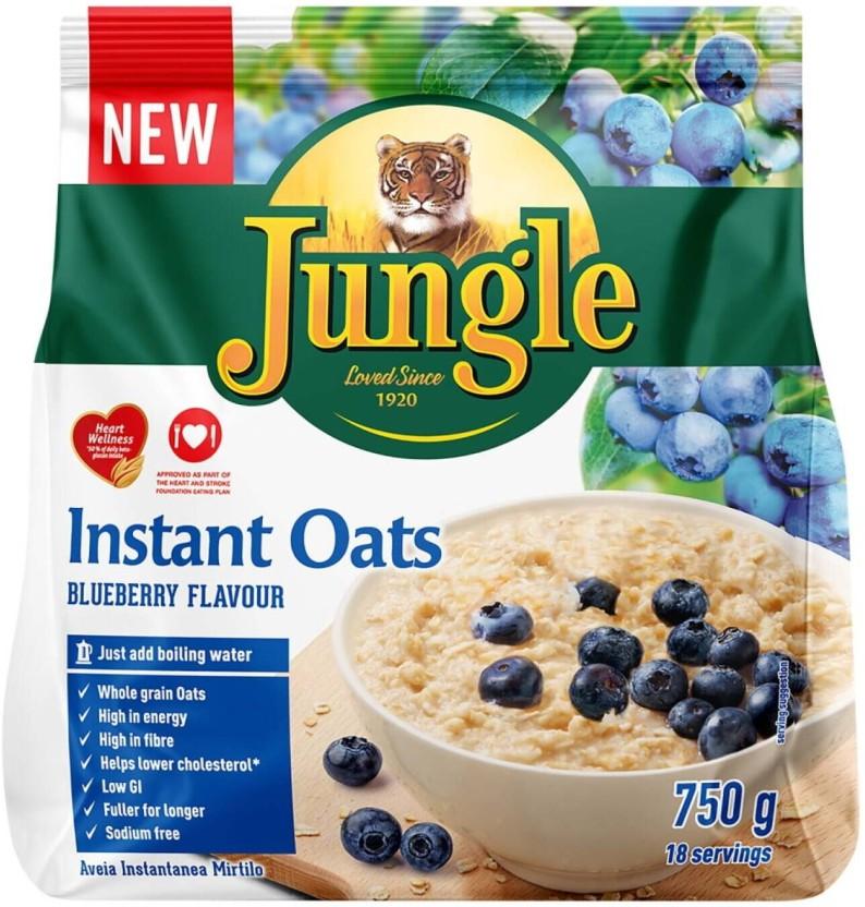 Jungle Instant Blueberry Oats Pouch (750 g)