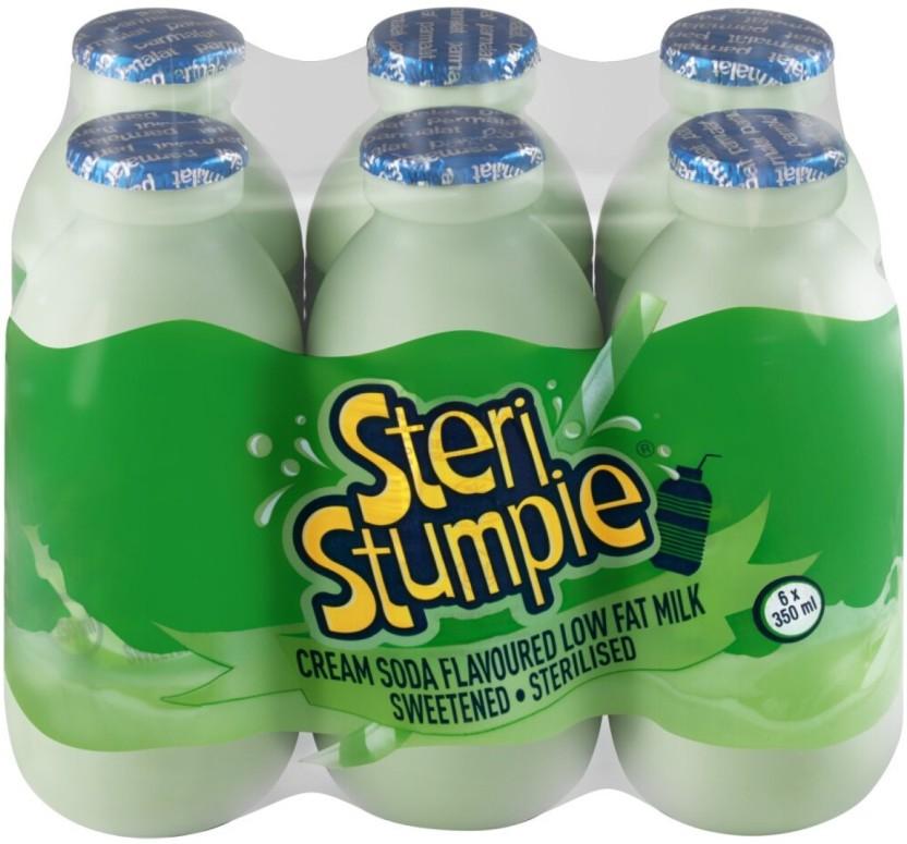 Steri Stumpie Flavoured Low Fat Milk, Cream Soda Flavour (6 x 350 ml)