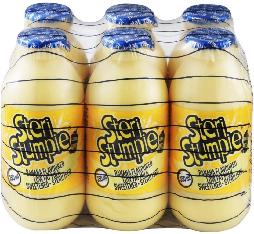 Steri Stumpie Flavoured Low Fat Milk, Banana Flavour (6 x 350 ml)