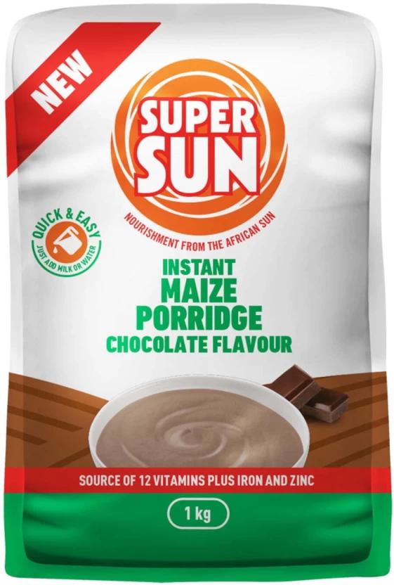 Supersun Instant Maize Porridge Chocolate Flavour Box (10 x 1 kg)