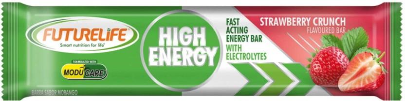Futurelife High Energy Strawberry Crunch Flavoured Bar Sachet (20 x 40 g)