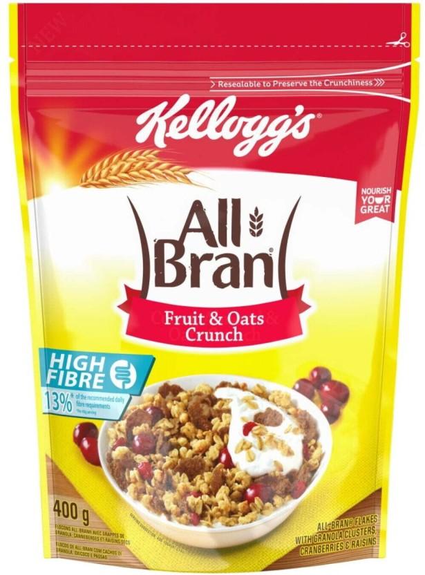 Kellogg'S All Bran Fruit & Oats Crunch Pouch (400 g)