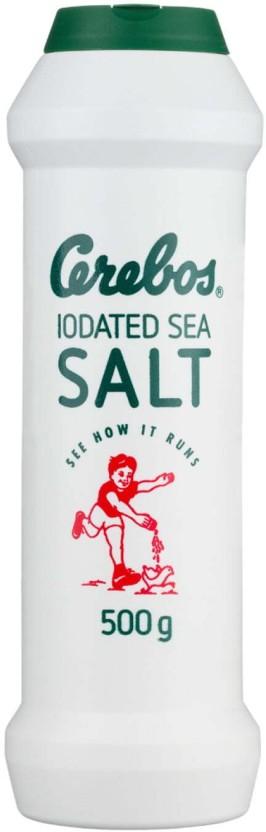 CEREBOS Iodised Iodized Salt (500 g, Pack of 20)