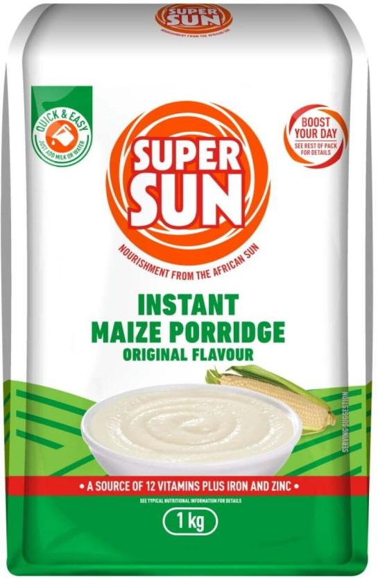 Supersun Instant Maize Porridge Original Flavour Box (10 x 1 kg)