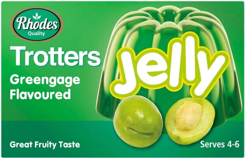 Rhodes Trotters Greengage Flavoured Jelly Crystals (40 g)