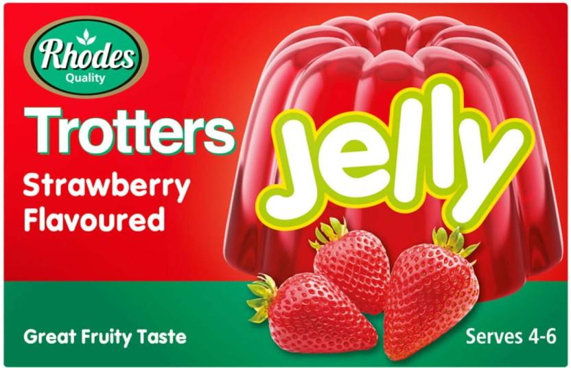 Rhodes Trotters Strawberry Flavoured Jelly Crystals (40 g)