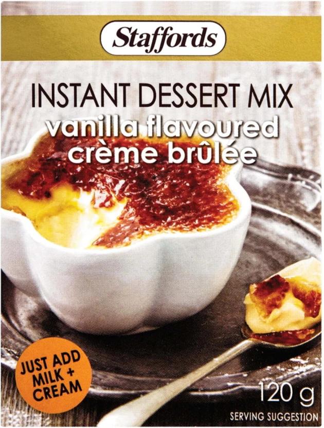 Staffords Instant Dessert Mix Vanilla Flavoured Creme Brulee Baking Paste (120 g)