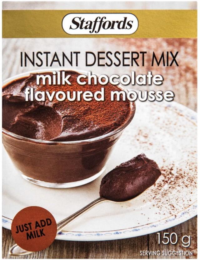 Staffords Instant Dessert Mix Milk Chocolate Flavoured Mousse Baking Paste (150 g)