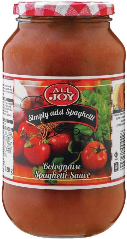 All Joy Bolognaise Spaghetti Sauce Sauce (820 g)