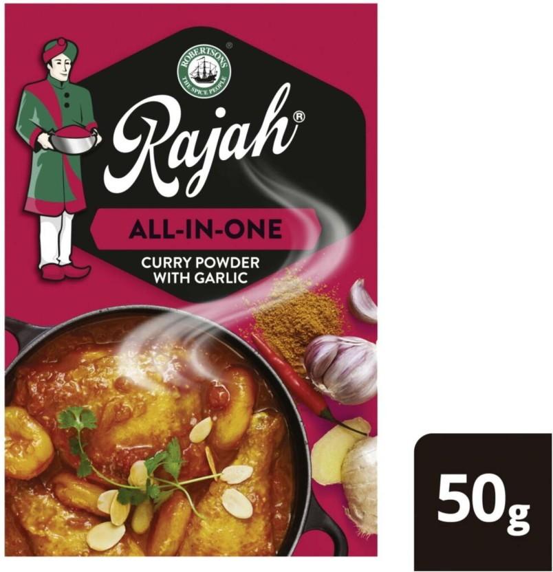 Rajah All-in-One Curry Powder with Garlic (50 g)