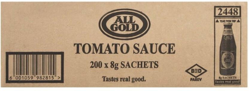All Gold Tomato Sauce Sauce (200 x 8 g)