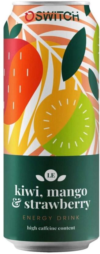 Switch Kiwi, Mango, and Strawberry Energy Drink (Kiwi, Mango, and Strawberry Flavoured, 6 x 500 ml)