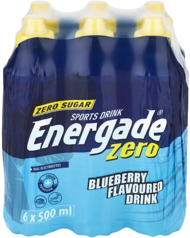 Energade Zero - Blueberry Flavoured Sports Drink (Blueberry Flavoured, 24 x 500 ml)