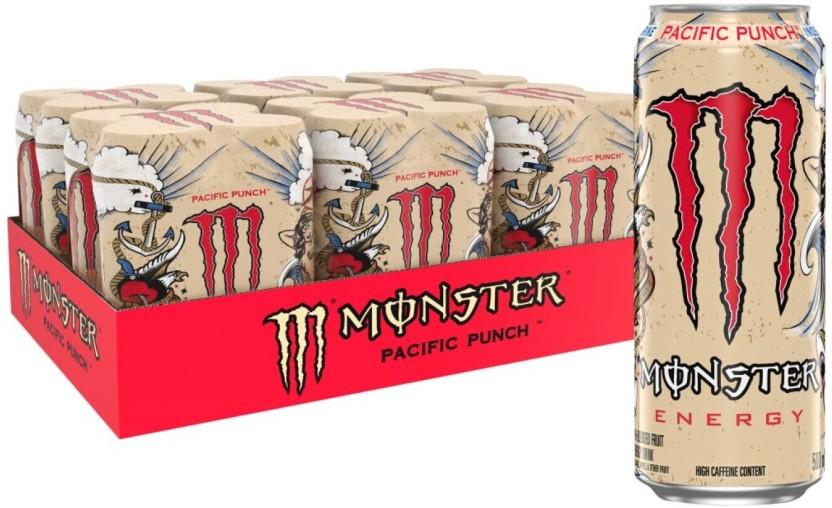 Monster Pacific Punch Energy Drink (Classic Fruit Punch Flavoured, 24 x 500 ml)