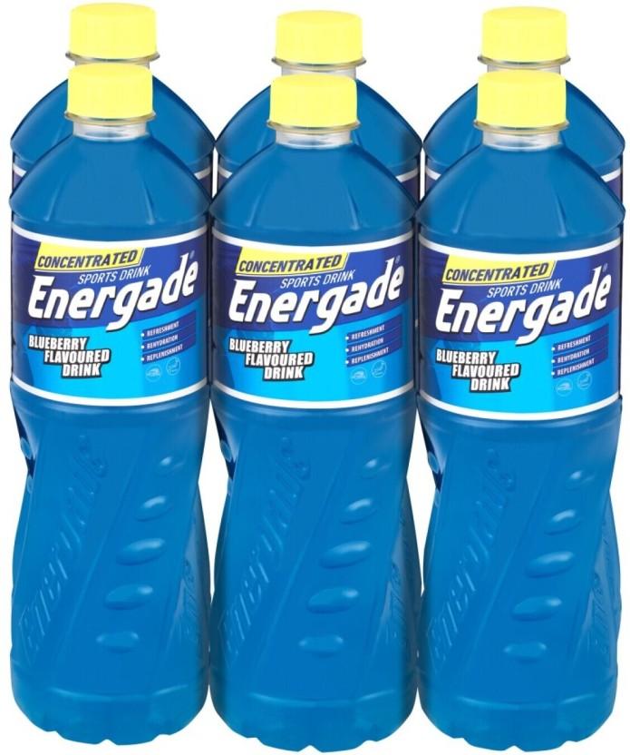 Energade Concentrated Blueberry Flavoured Sports Drink (Blueberry Flavoured, 6 x 750 ml)