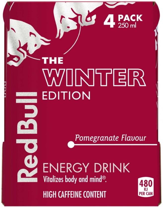 Red Bull Energy Drink Energy Drink (Pomegranate Flavoured, 4 x 250 ml)