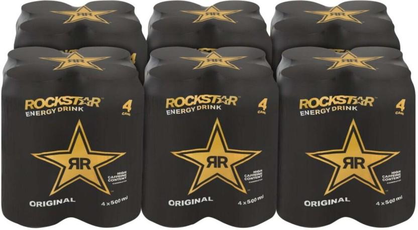 Rockstar The Original Energy Drink (Plain Flavoured, 24 x 500 ml)