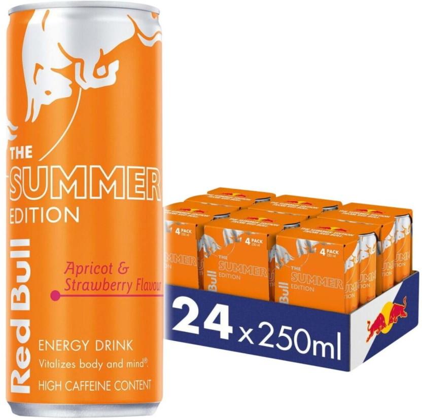 Red Bull The Apricot Edition Energy Drink (Apricot and Strawberry Flavoured, 4 x 250 ml)