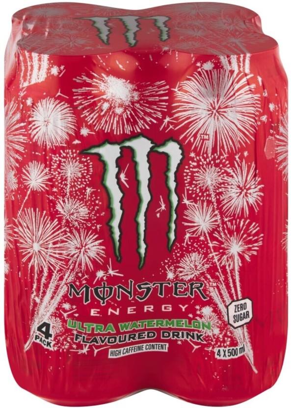 Monster Zero Sugar Ultra Watermelon Energy Drink (Watermelon Flavoured, 24 x 500 ml)