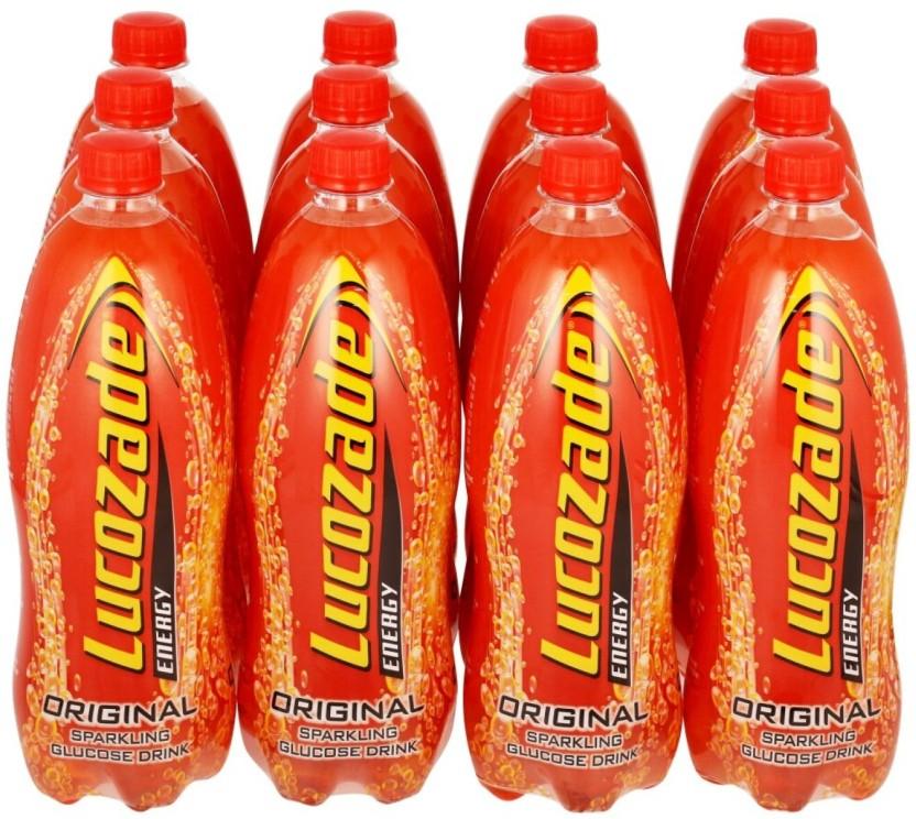 Lucozade Original Sparkling Energy Drink (Plain Flavoured, 12 x 1 L)