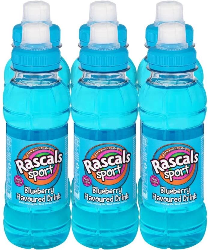 Rascals Flavoured Sports Drink (Blue Berry Flavoured, 6 x 300 ml)