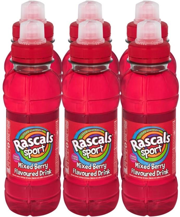 Rascals Flavoured Sports Drink (Mixed Berry Flavoured, 6 x 300 ml)