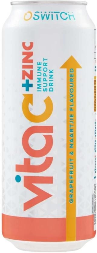 Switch Vita C + Zinc Immune Support Sports Drink (Grapefruit, Naartjie Flavoured, 24 x 500 ml)