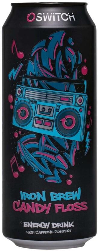 Switch Iron Brew Energy Drink (Candy Floss Flavoured, 500 ml)