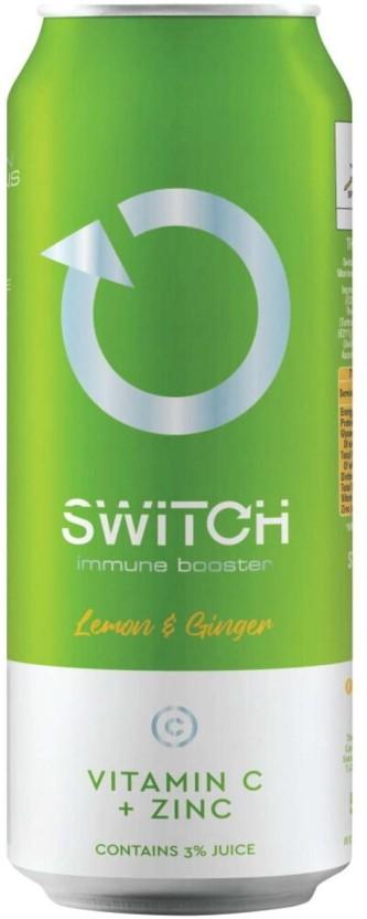 Switch Immune Booster - Lemon and Ginger Energy Drink (Lemon and Ginger Flavoured, 500 ml)
