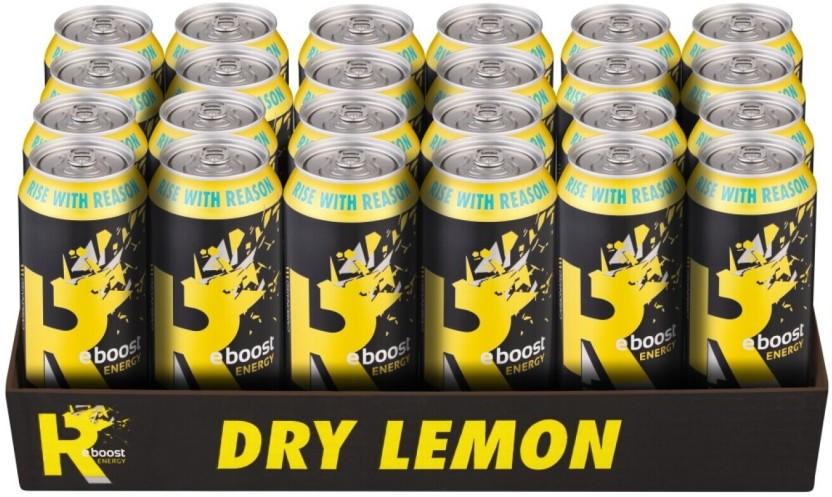 Reboost Dry Lemon Energy Drink (Dry Lemon Burst Flavoured, 4 x 500 ml)