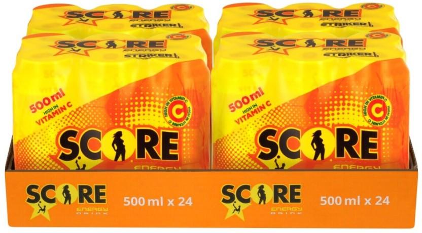 Score Striker Sparkling Citrus Flavoured Energy Drink (Citrus Flavoured, 6 x 500 ml)